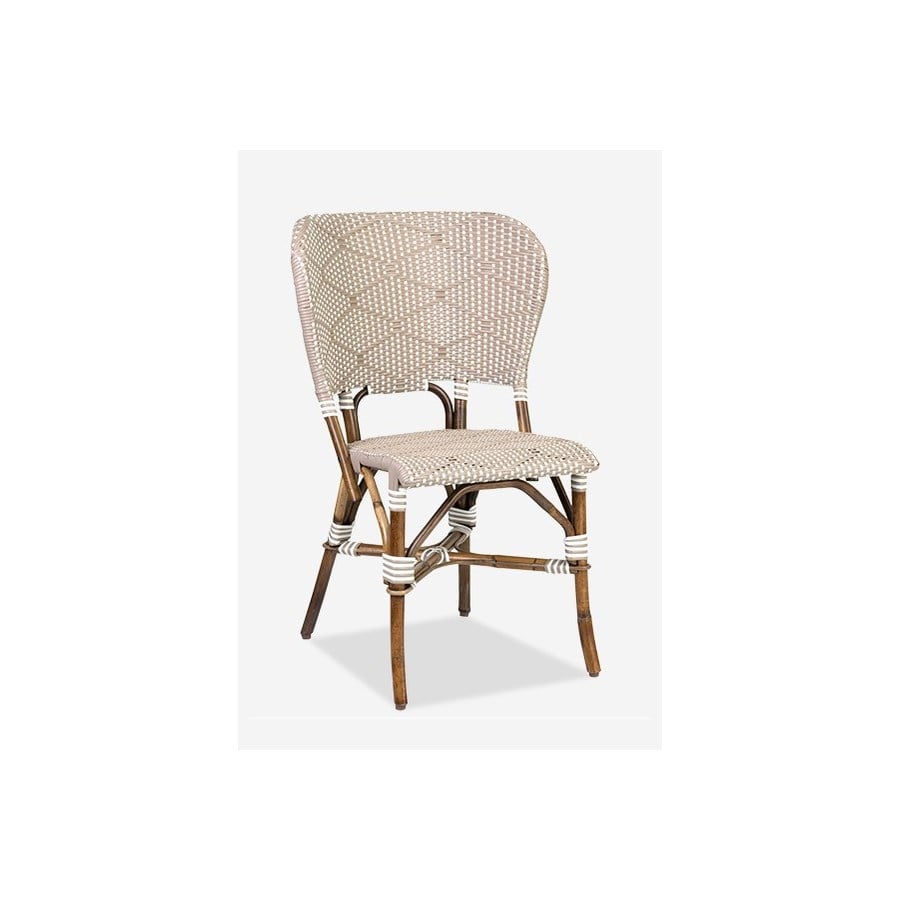 Flamenco Outdoor Rattan/Ploypeel Bistro Dining Chair Set of 2 by Jeffan | Outdoor Chairs | Modishstore - 7