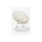 St Lucia Outdoor Rattan Synthetic Round Chair - White/Taupe by Jeffan | Outdoor Chairs | Modishstore - 6