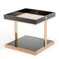 A&X Padua Modern Large Black & Rosegold End Table | Modishstore | End Tables