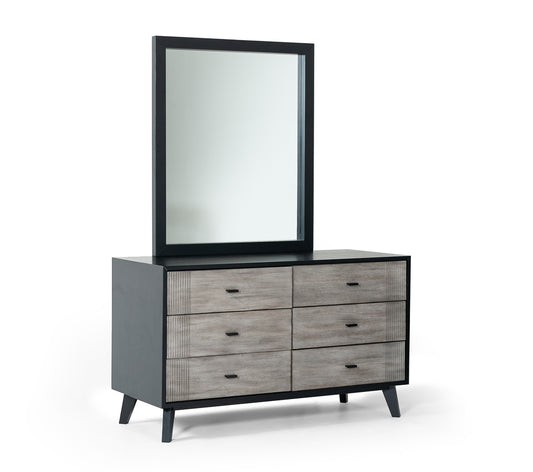 Vig Furniture Nova Domus Panther Contemporary Black Mirror | Modishstore | Mirrors