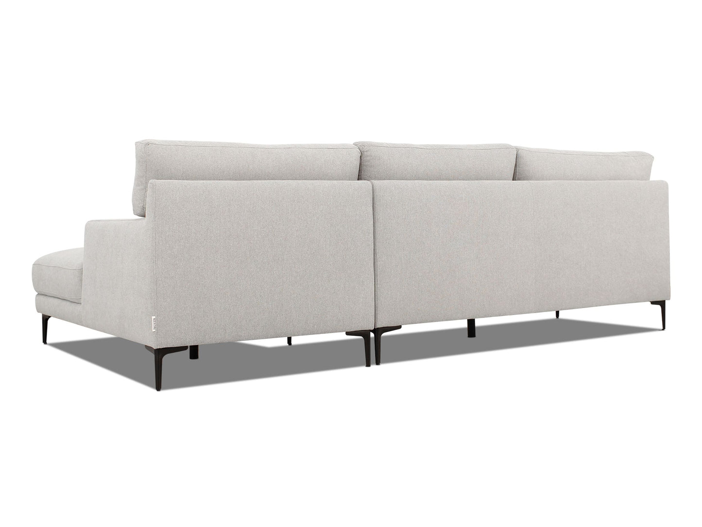 Divani Casa Paraiso - Modern RAF White Fabric Sectional Sofa-3