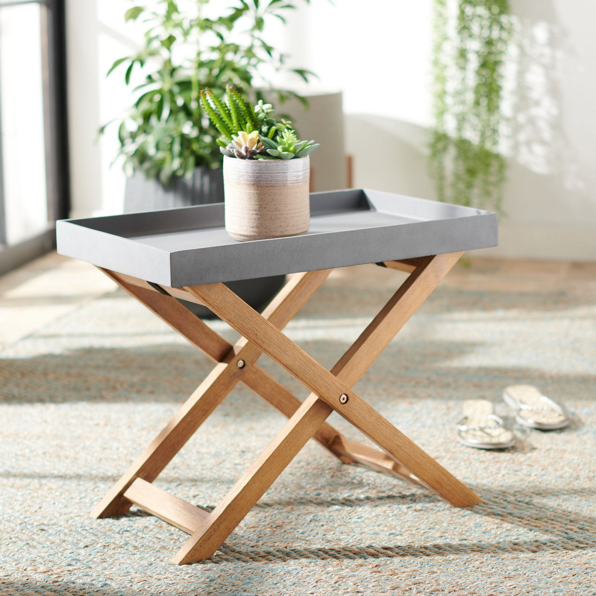Safavieh Alten Side Table | Outdoor Tables | Modishstore - 1