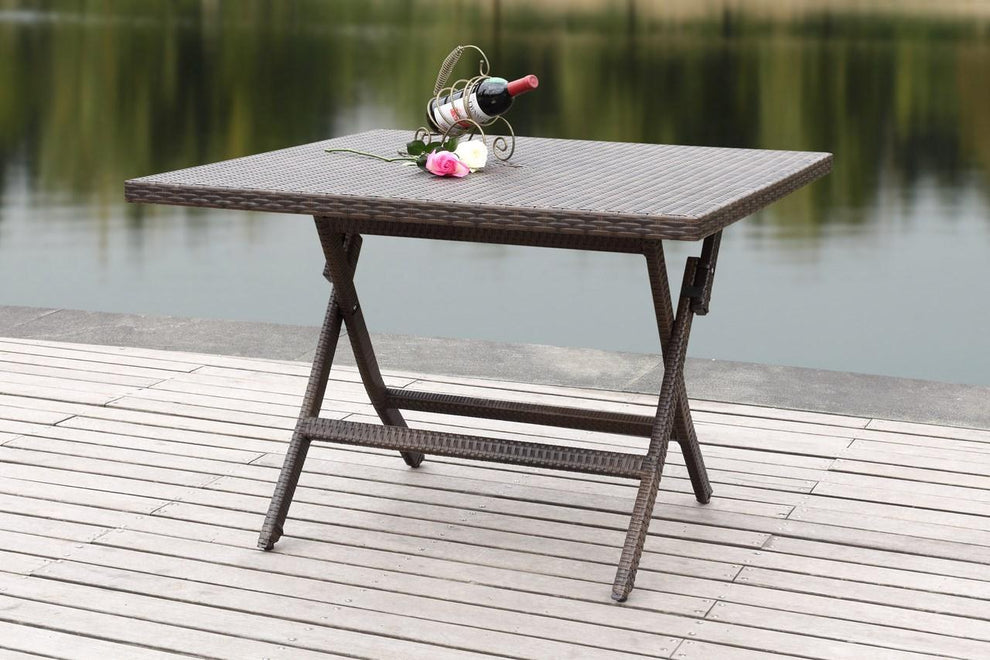 Safavieh Samana Sqaure Folding Table | Outdoor Tables | Modishstore - 2