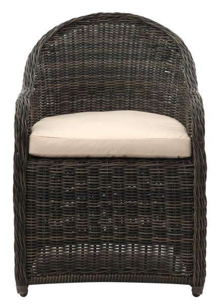 Safavieh Newton Wicker Arm Chair With Cushion | Armchairs |  Modishstore 