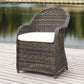 Safavieh Newton Wicker Arm Chair With Cushion | Armchairs |  Modishstore  - 2