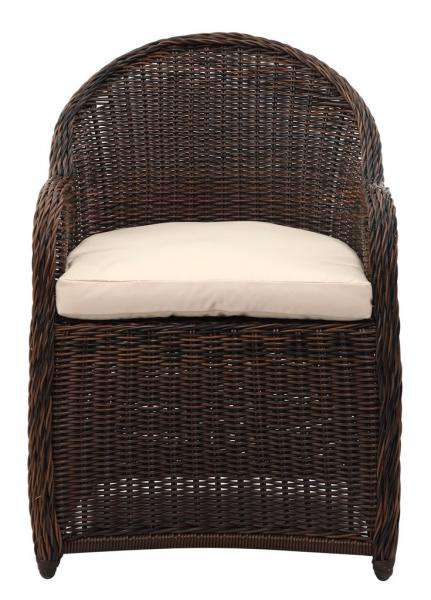 Safavieh Newton Wicker Arm Chair With Cushion | Armchairs |  Modishstore  - 5