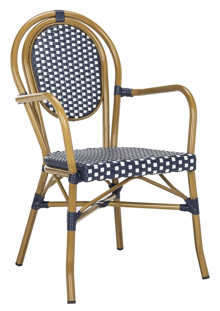 Safavieh Rosen French Bistro  Arm Chair | Outdoor Chairs | Modishstore - 4