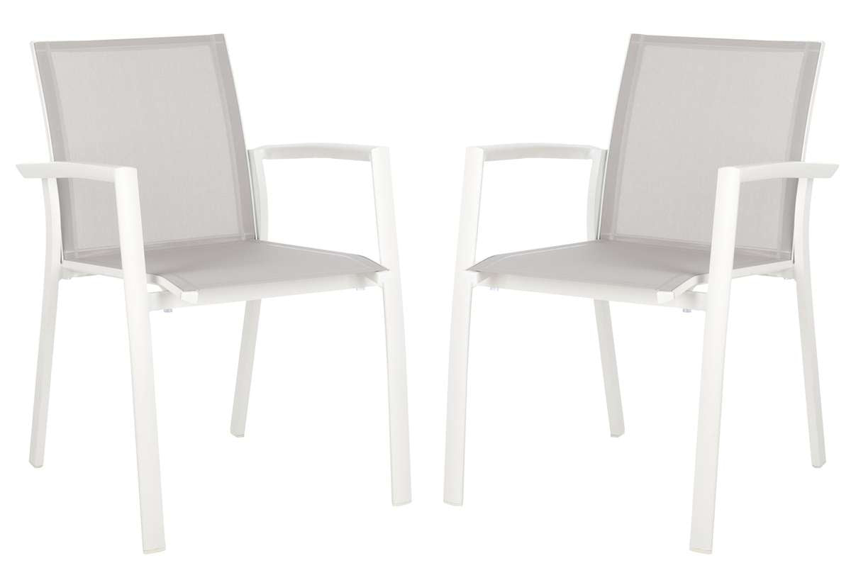 Safavieh Negan Stackable Chair | Outdoor Chairs |  Modishstore  - 2