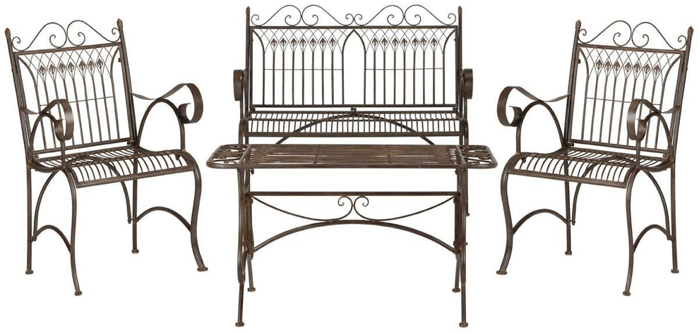 Safavieh Leah 4 Piece Set | Outdoor Patio |  Modishstore  - 2