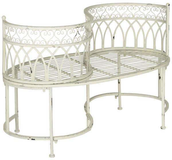 Safavieh Lara Kissing Bench | Outdoor Stools & Benches |  Modishstore 