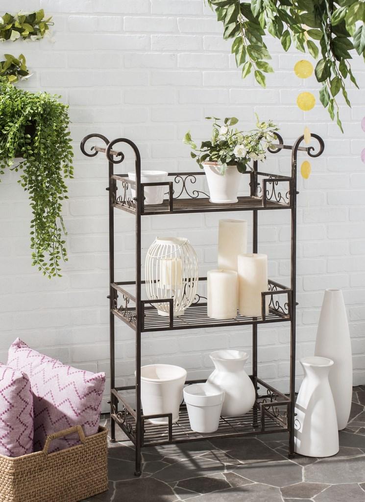 Safavieh Noreen 3 Tier Shelf | Shelves & Shelving Units | Modishstore - 4