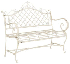 Safavieh Abner Wrought Iron 45.75-Inch W Outdoor Garden Bench