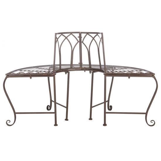 Safavieh Abia Wrought Iron 50-Inch W Outdoor Tree Bench | Outdoor Stools & Benches |  Modishstore  - 6