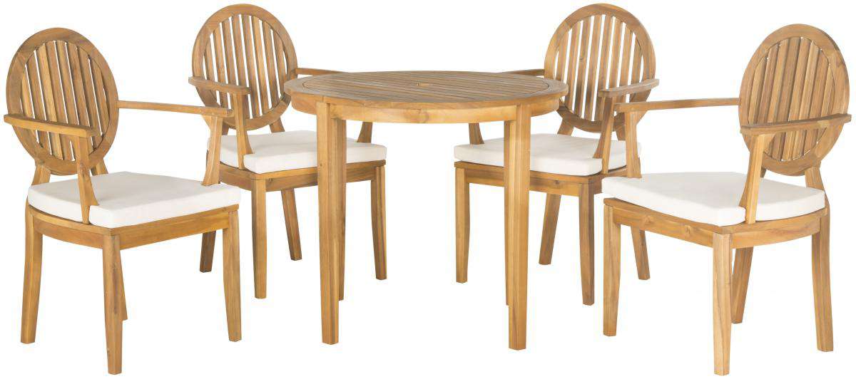 Safavieh Chino 5Pc Dining Set | Outdoor Dining Sets | Modishstore - 2
