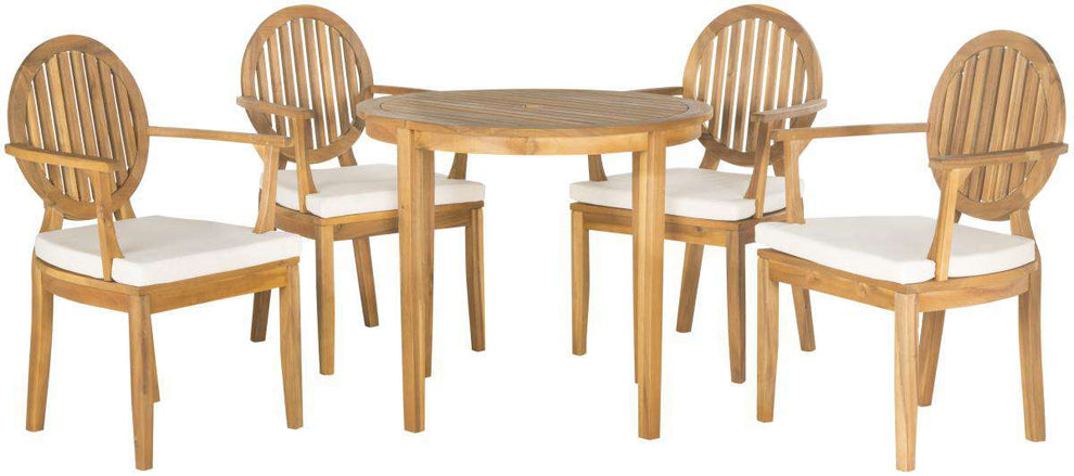 Safavieh Chino 5Pc Dining Set | Outdoor Dining Sets | Modishstore - 2