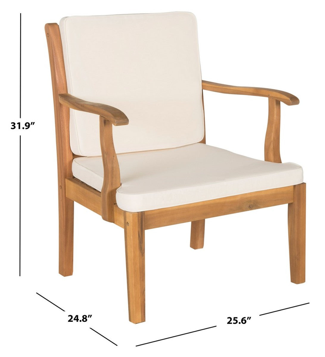 Safavieh Bradbury 4Pc Outdoor Living Set | Outdoor Sofas, Loveseats & Sectionals | Modishstore - 3