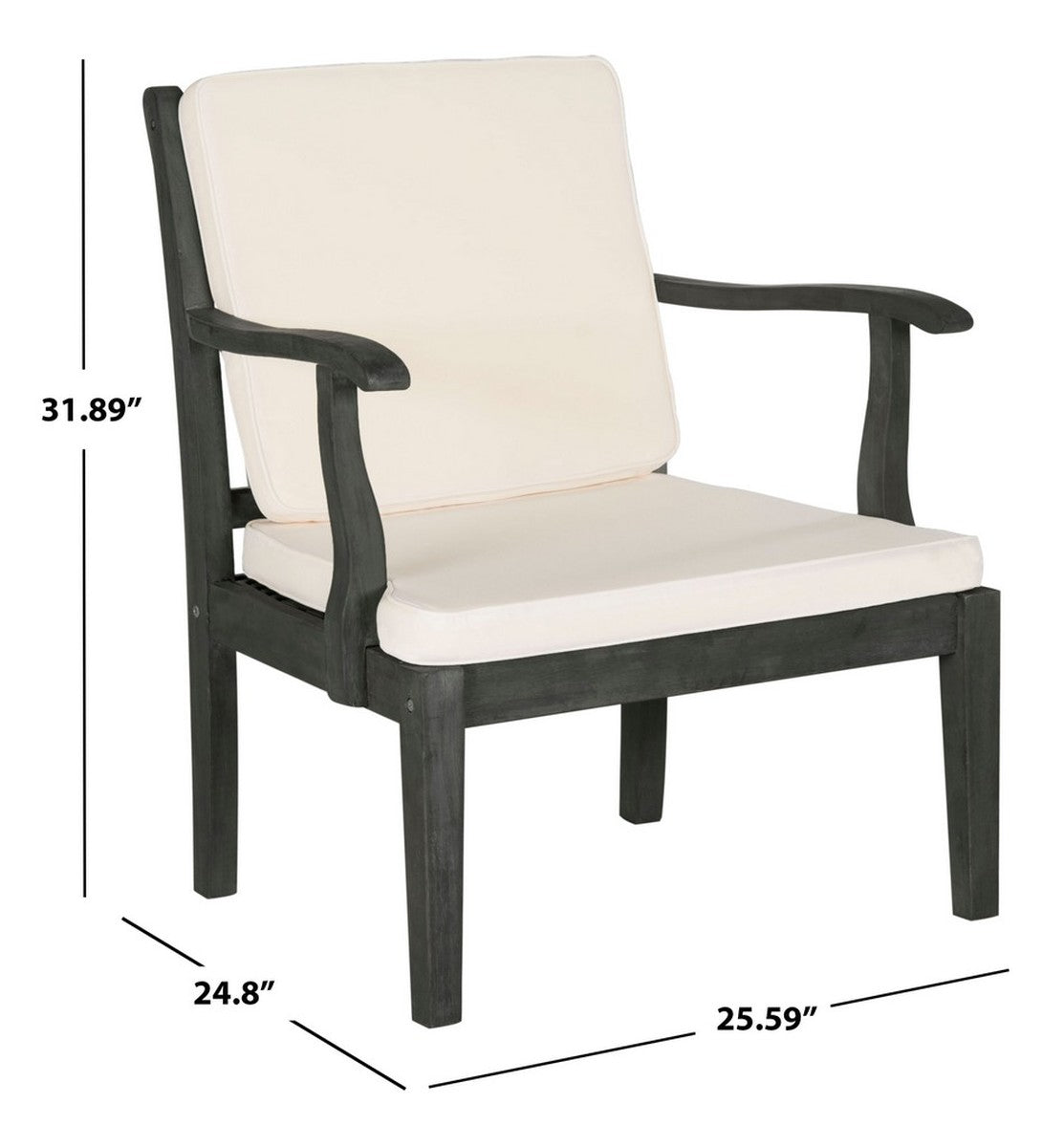 Safavieh Fresno 4Pc Outdoor Living Set | Outdoor Sofas, Loveseats & Sectionals | Modishstore - 9