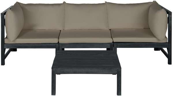 Safavieh Lynwood Modular Outdoor Sectional | Outdoor Sofas, Loveseats & Sectionals | Modishstore - 4