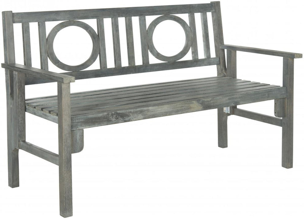 Safavieh Piedmont Folding Bench | Outdoor Stools & Benches |  Modishstore  - 2