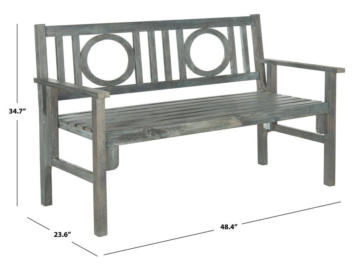 Safavieh Piedmont Folding Bench | Outdoor Stools & Benches |  Modishstore  - 4