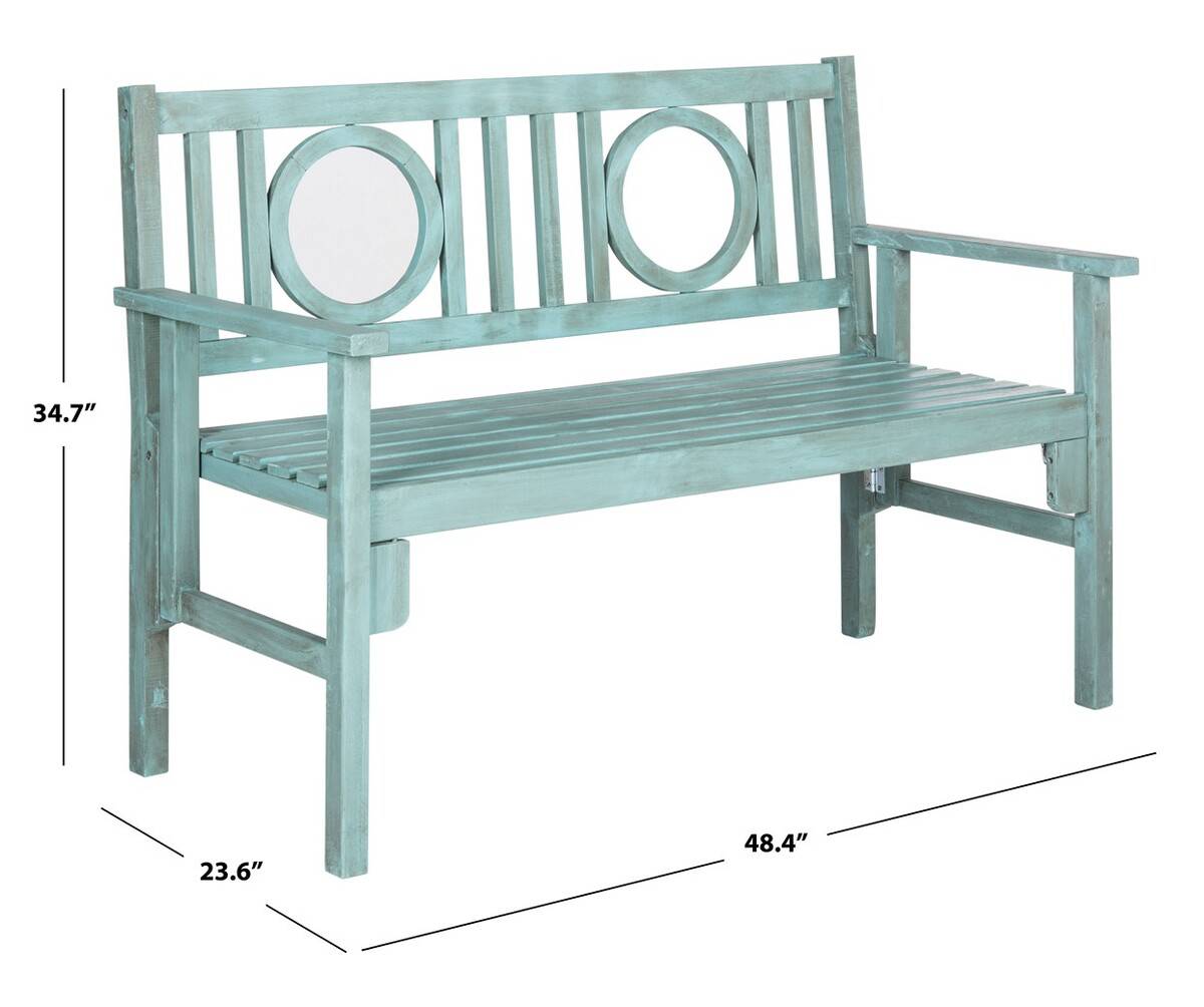 Safavieh Piedmont Folding Bench | Outdoor Stools & Benches |  Modishstore  - 7