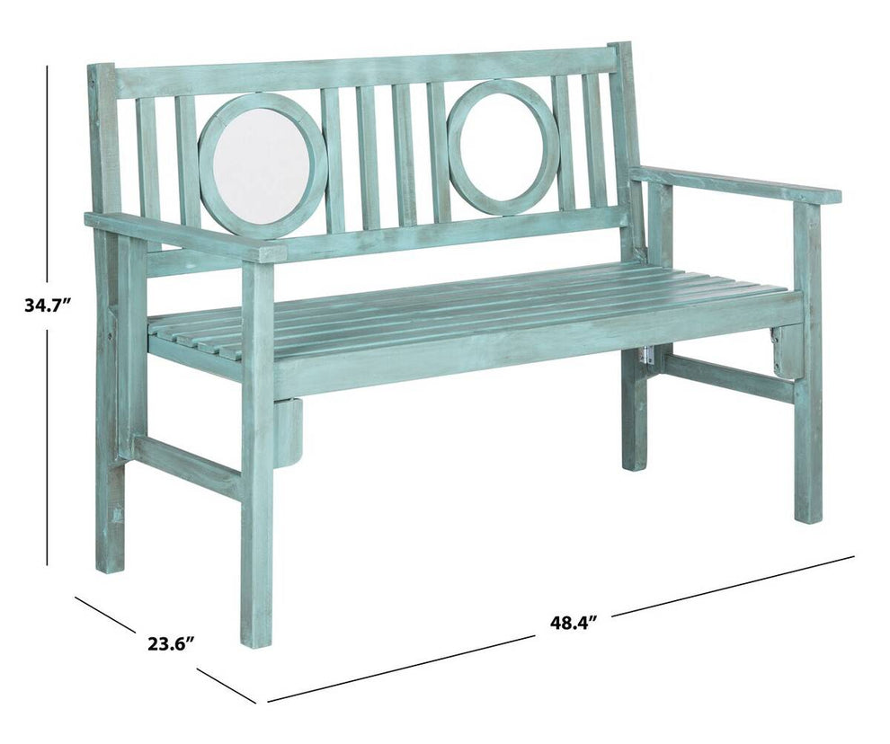 Safavieh Piedmont Folding Bench | Outdoor Stools & Benches |  Modishstore  - 7
