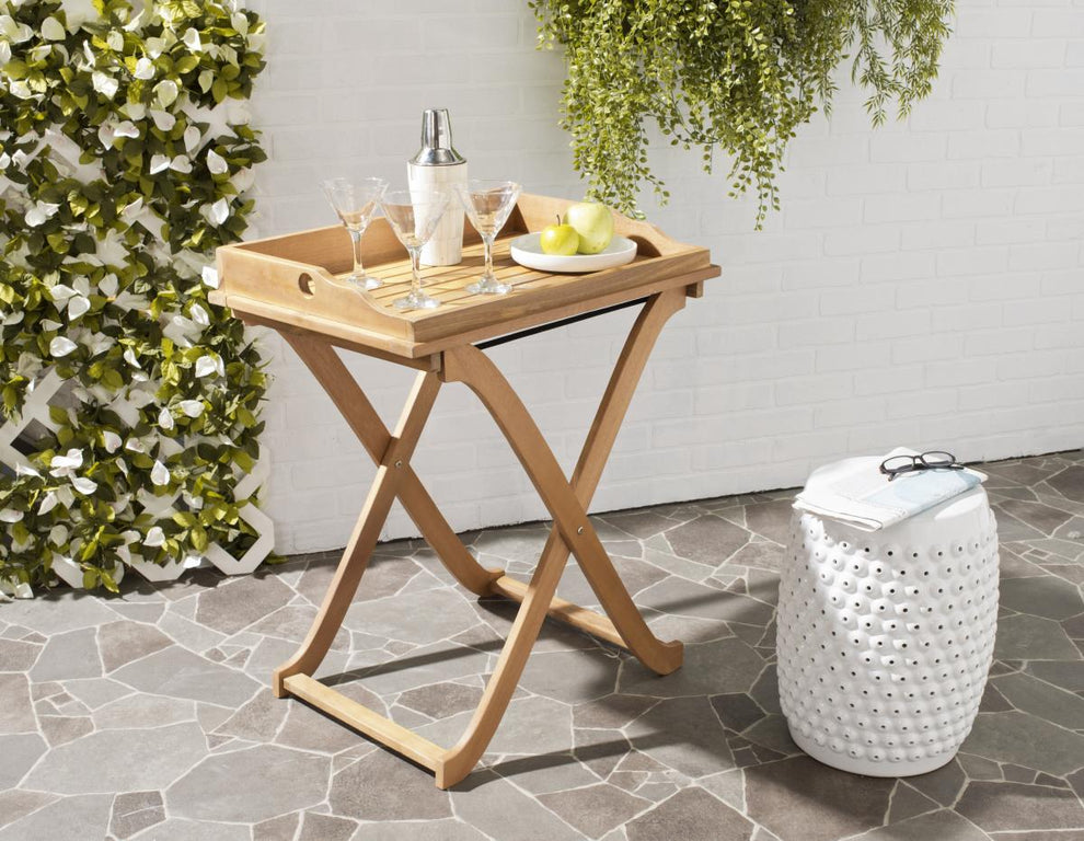 Safavieh Covina Tray Table | Outdoor Tables | Modishstore - 1