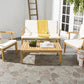 Safavieh Del Mar 4 Pc Outdoor Set | Outdoor Sofas, Loveseats & Sectionals | Modishstore - 1
