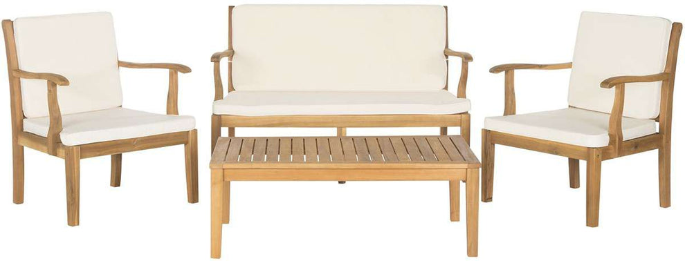 Safavieh Del Mar 4 Pc Outdoor Set | Outdoor Sofas, Loveseats & Sectionals | Modishstore - 2