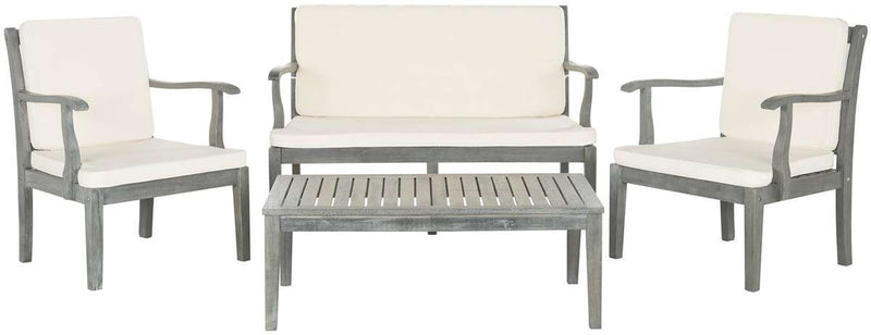 Safavieh Del Mar 4 Pc Outdoor Set | Outdoor Sofas, Loveseats & Sectionals | Modishstore - 4