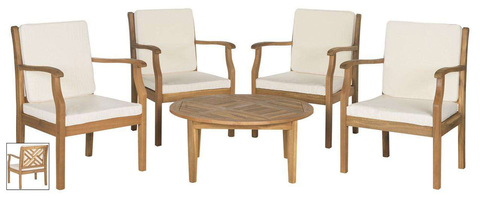 Safavieh Anaheim 5 Pc Coffee Set | Outdoor Sofas, Loveseats & Sectionals | Modishstore - 1