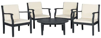 Safavieh Anaheim 5 Pc Coffee Set | Outdoor Sofas, Loveseats & Sectionals | Modishstore - 4