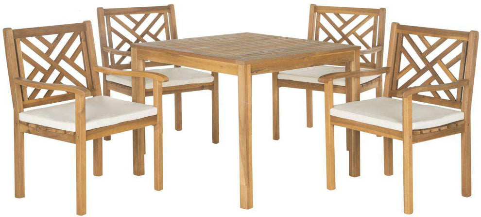 Safavieh Bradbury 5 Pc Dining Set | Outdoor Dining Sets | Modishstore - 1