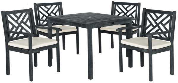 Safavieh Bradbury 5 Pc Dining Set | Outdoor Dining Sets | Modishstore - 4