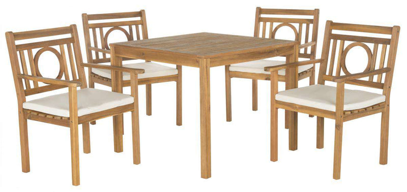 Safavieh Montclair 5 Pc Dining Set | Outdoor Dining Sets | Modishstore - 1