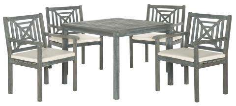Safavieh Del Mar 5 Pc Dining Set | Outdoor Dining Sets | Modishstore - 3