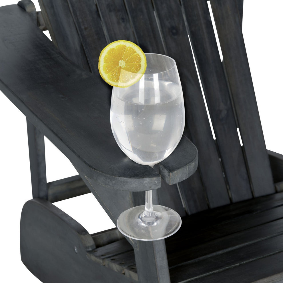Safavieh Vista Wine Glass Holder Adirondack Chair | Outdoor Chaise Lounges | Modishstore - 8