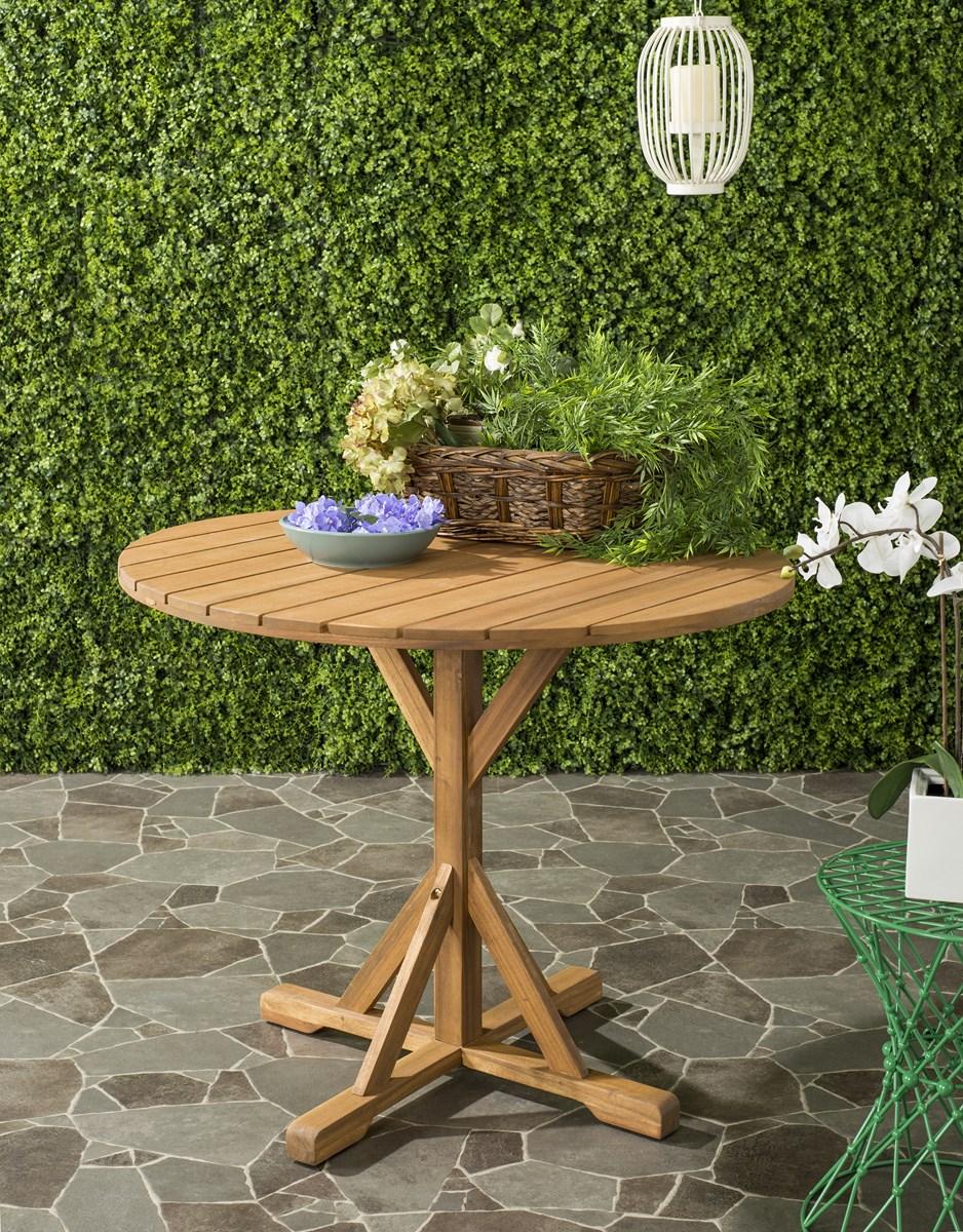 Safavieh Arcata Round Table | Outdoor Tables | Modishstore - 1
