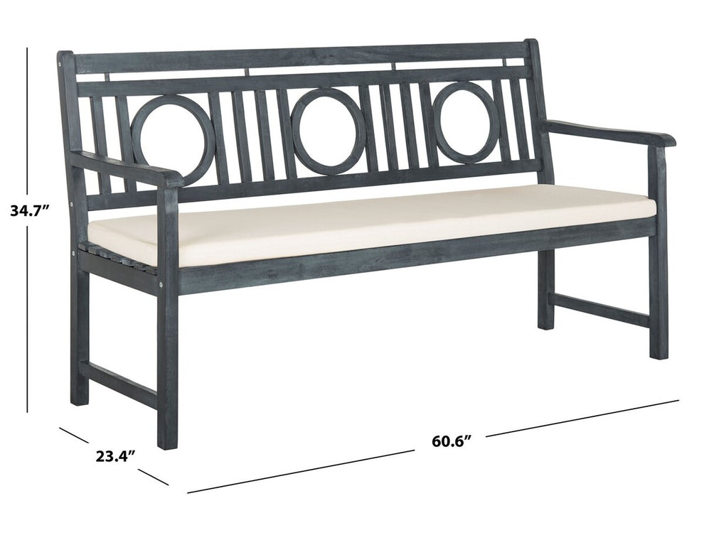 Safavieh Montclair 3 Seat Bench | Outdoor Stools & Benches | Modishstore - 9