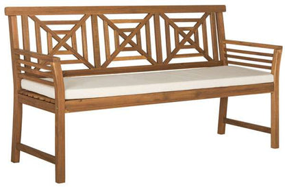 Safavieh Del Mar 3 Seat Bench | Outdoor Stools & Benches | Modishstore - 2