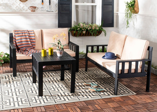 Safavieh Lardner Living Set | Outdoor Sofas, Loveseats & Sectionals | Modishstore - 1