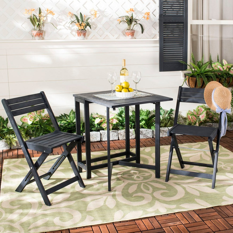 Safavieh Gallo Balcony Bistro Set | Outdoor Dining Sets | Modishstore - 5