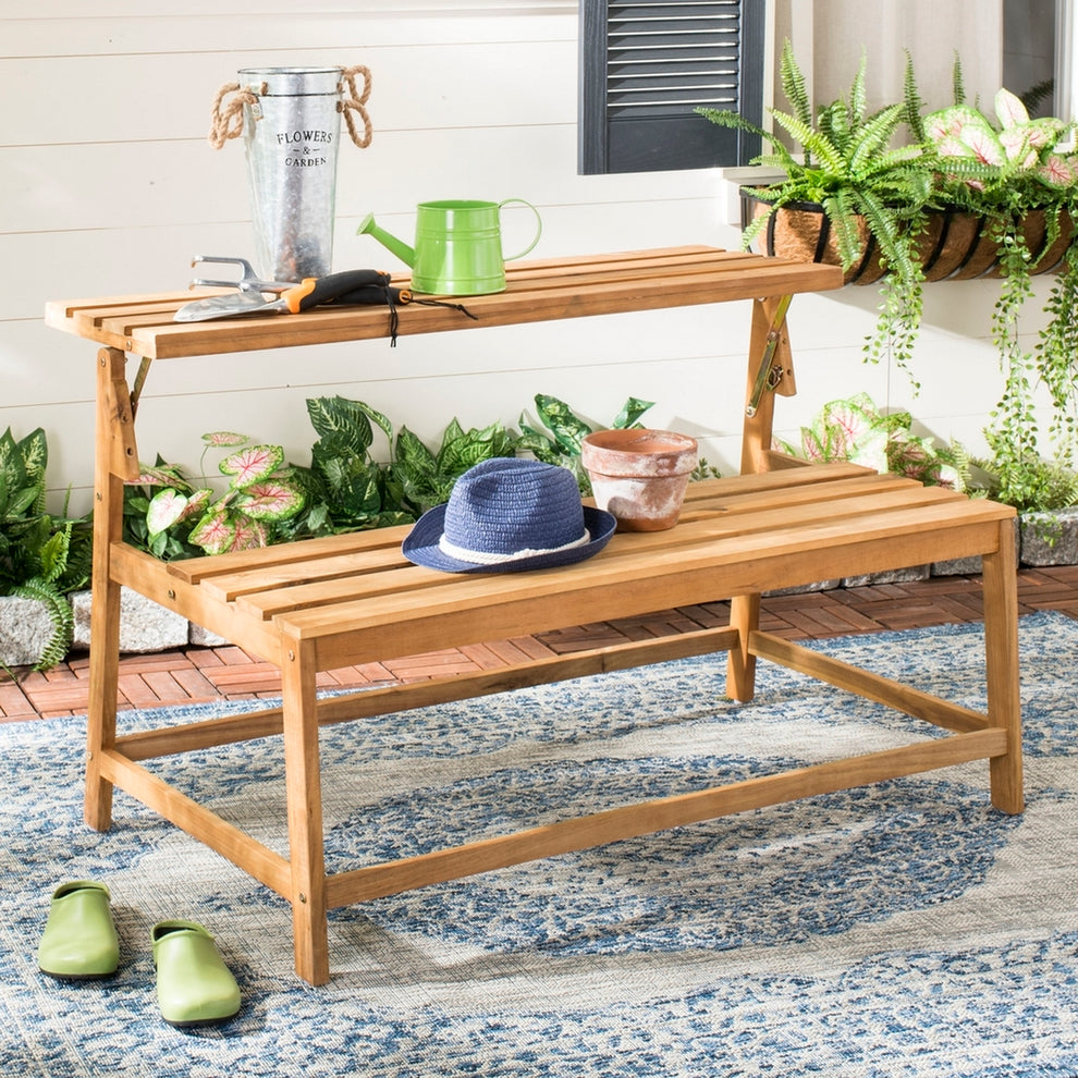 Safavieh Ruben Balcony Bench And Table | Outdoor Stools & Benches | Modishstore - 1