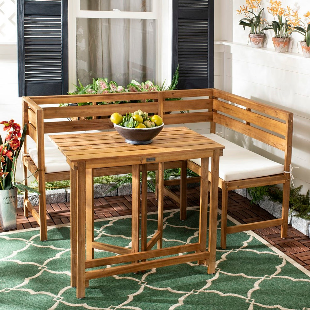 Safavieh Wilton Balcony Corner Lounge Set | Outdoor Dining Sets | Modishstore - 6
