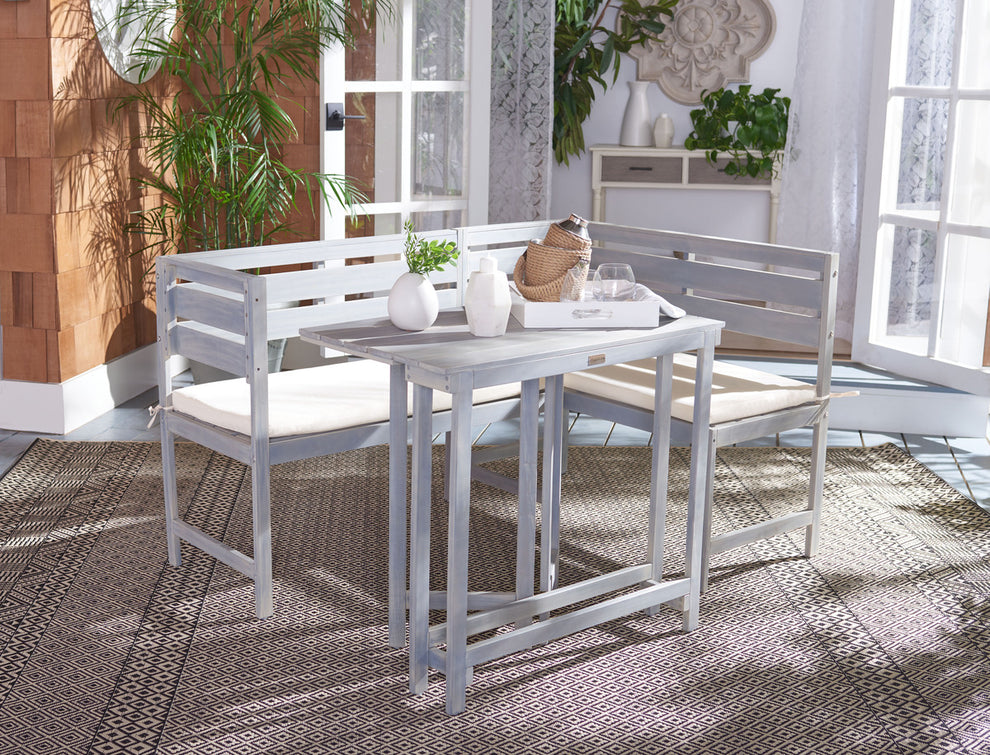 Safavieh Wilton Balcony Corner Lounge Set | Outdoor Dining Sets | Modishstore - 11