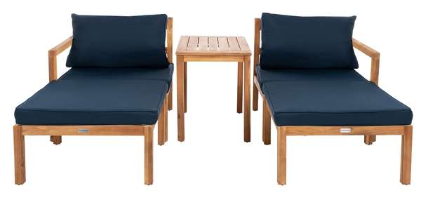 Safavieh Pratia 5Pc Outdoor Set | Outdoor Chaise Lounges | Modishstore - 6