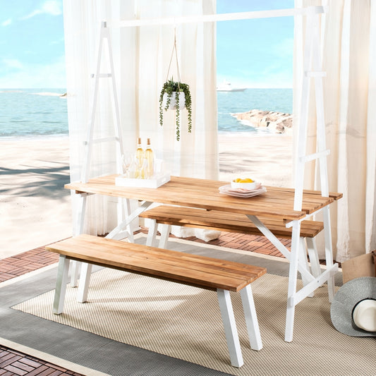 Safavieh Willamy 3 Pc Dining Set | Outdoor Dining Sets | Modishstore - 1