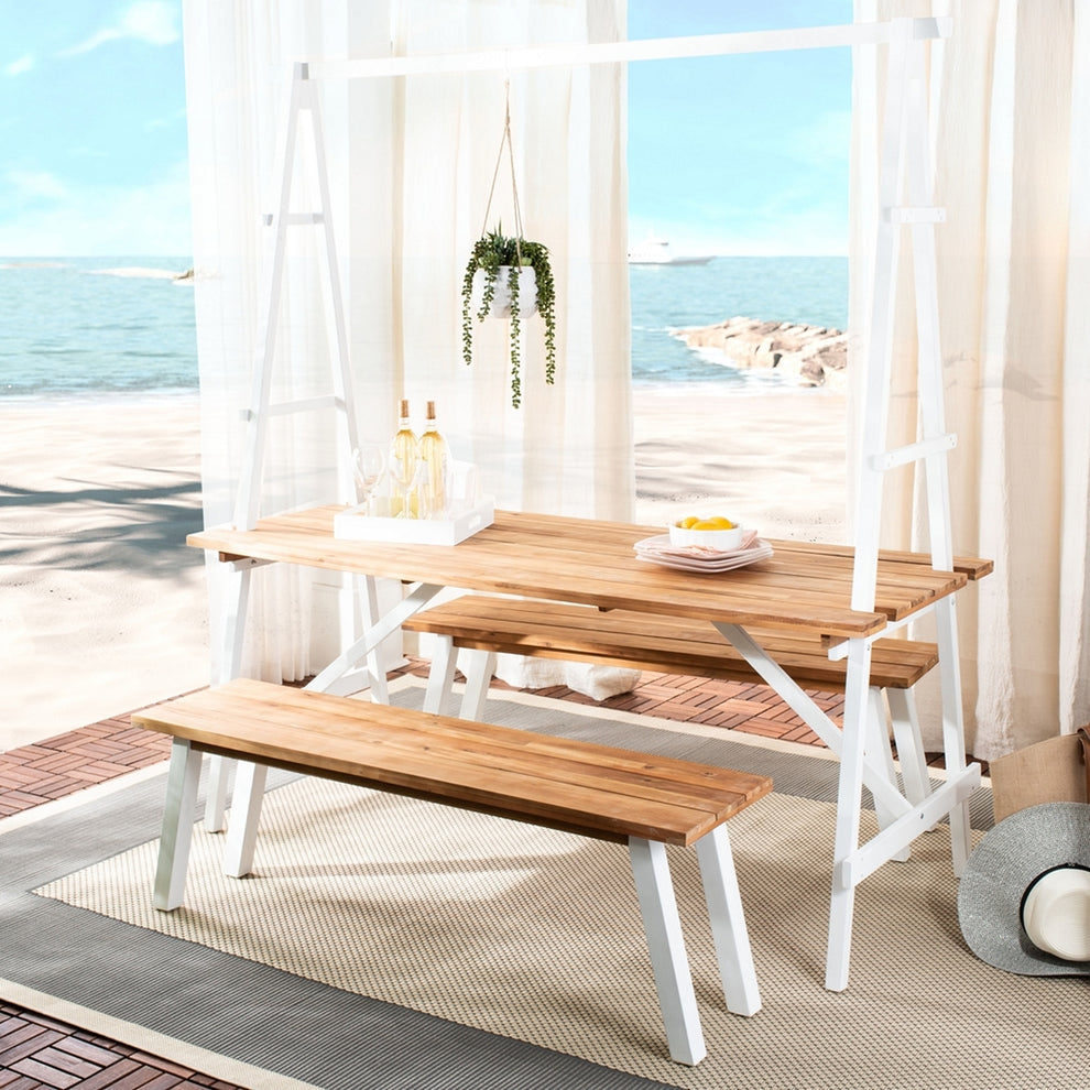 Safavieh Willamy 3 Pc Dining Set | Outdoor Dining Sets | Modishstore - 1
