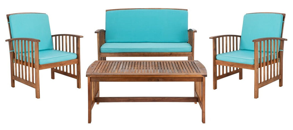 Safavieh Rocklin 4 Pc Outdoor Set | Outdoor Sofas, Loveseats & Sectionals |  Modishstore  - 14