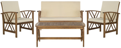 Safavieh Fontana 4 Pc Outdoor Set | Outdoor Sofas, Loveseats & Sectionals |  Modishstore  - 2